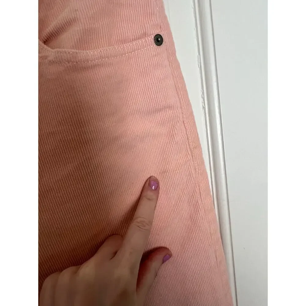 J.Crew Pink Corduroy Pants Classic Straight Leg Preppy Men's W 30 L 30 FLAW